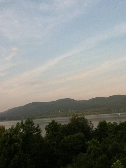 A mountain just behind what I think is the Hudson River, shot in 2012 on iPod Touch 4th Generation.