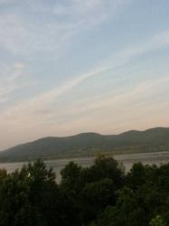 A mountain just behind what I think is the Hudson River, shot in 2012 on iPod Touch 4th Generation.