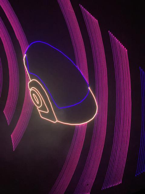 Daft punk laser show