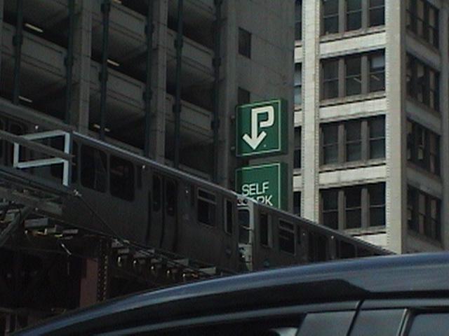 CTA train station, E Randolph St., Chicago, Illinois