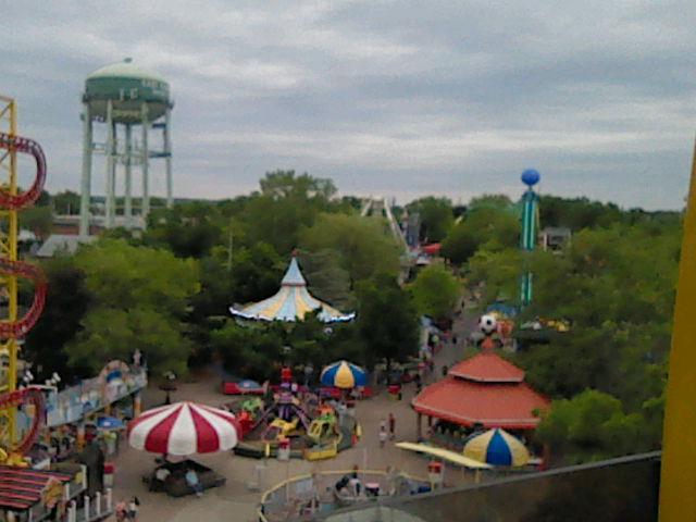 An aerial view of Adventureland in Long Island, New York. Shot on New 3DS XL.